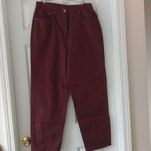L.L Bean maroon jeans